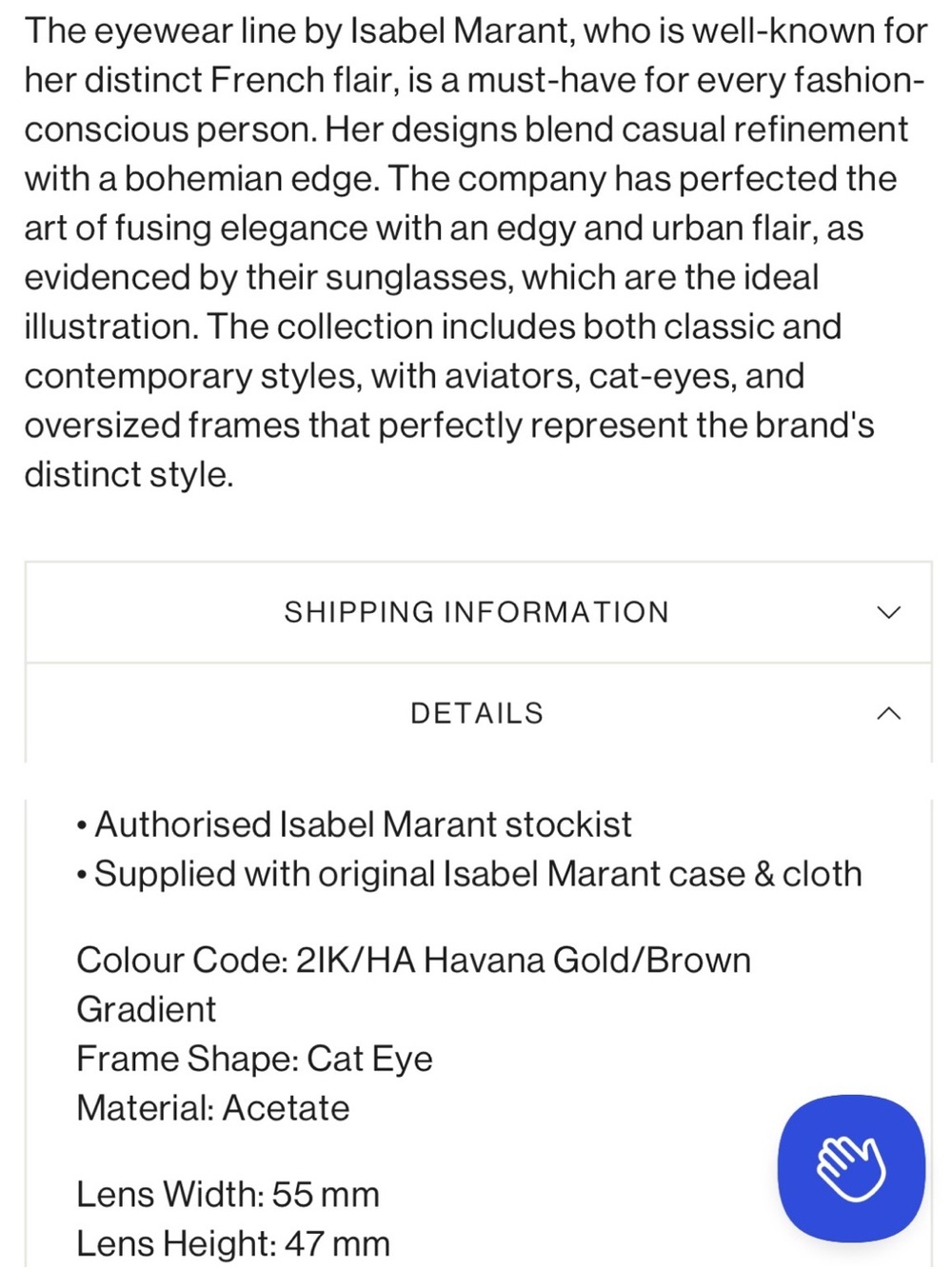 ISABEL MARANT IM 0149/S cat eye NEW glasses in case - Picture 5 of 13
